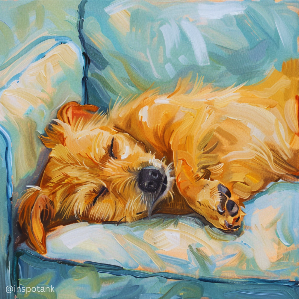 acrylic-dog-painting-idea-couch-lazy-art