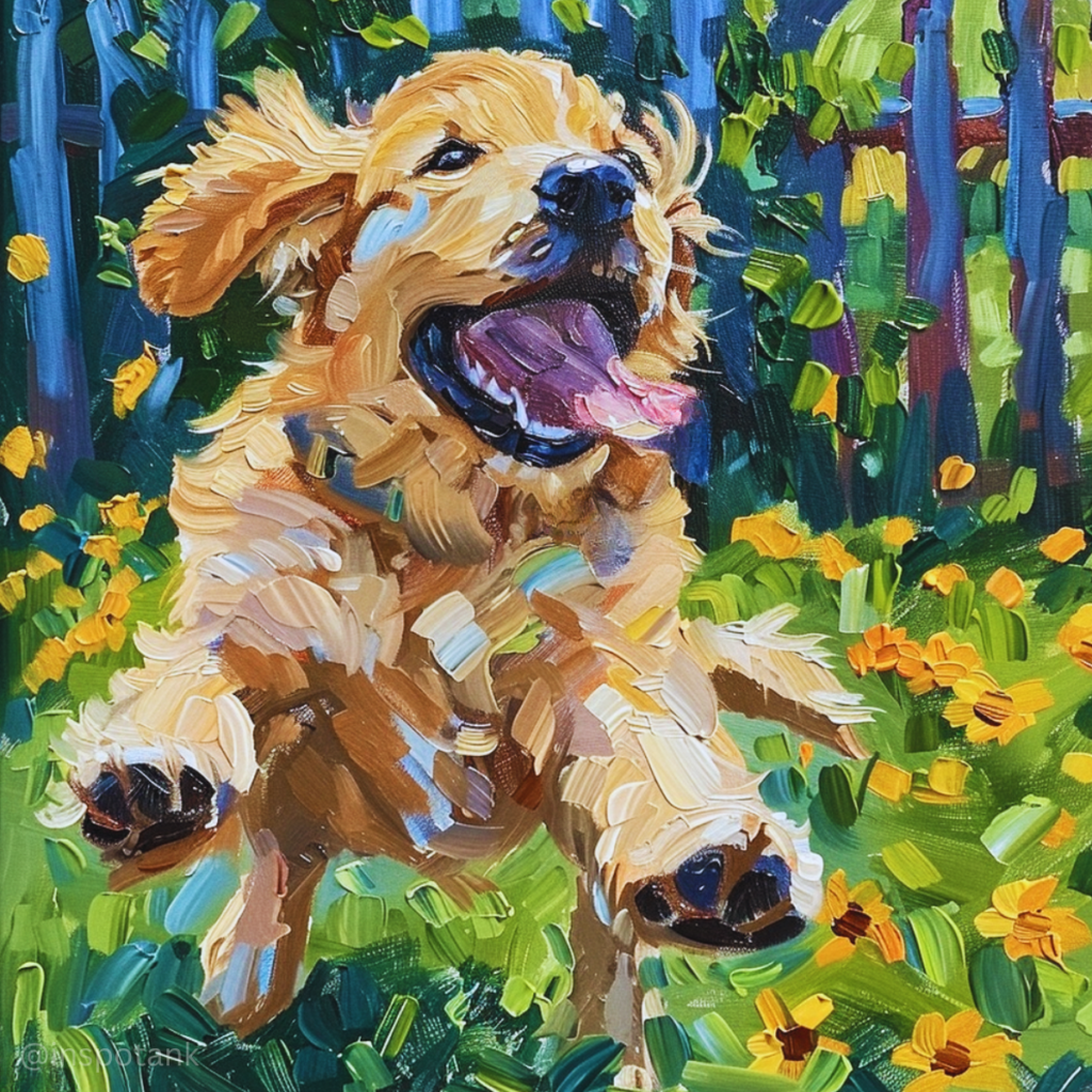 acrylic-dog-painting-inspiration-fun-sunflower-art