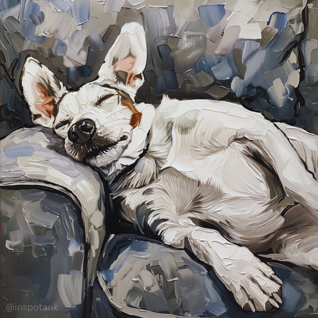 acrylic-dog-painting-inspiration-sleeping-couch