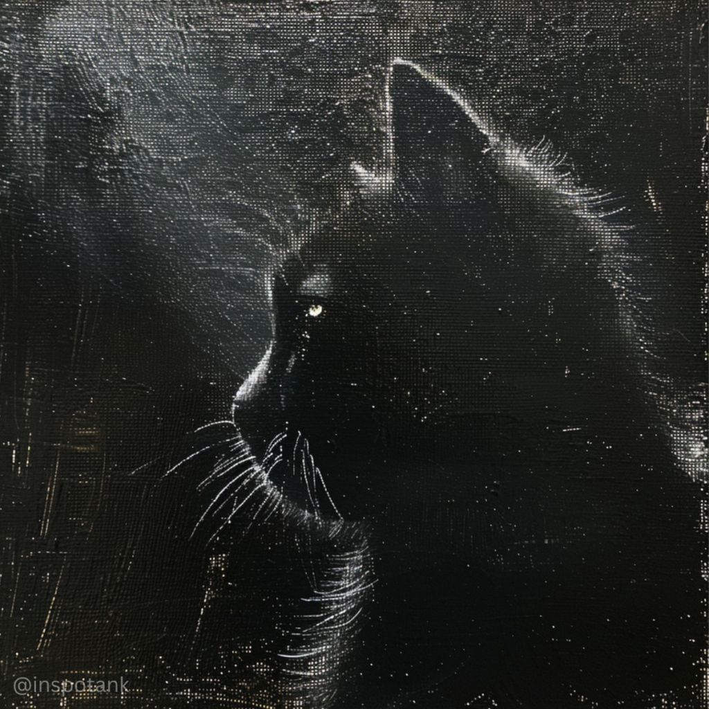 acrylic-cat-painting-black-easy
