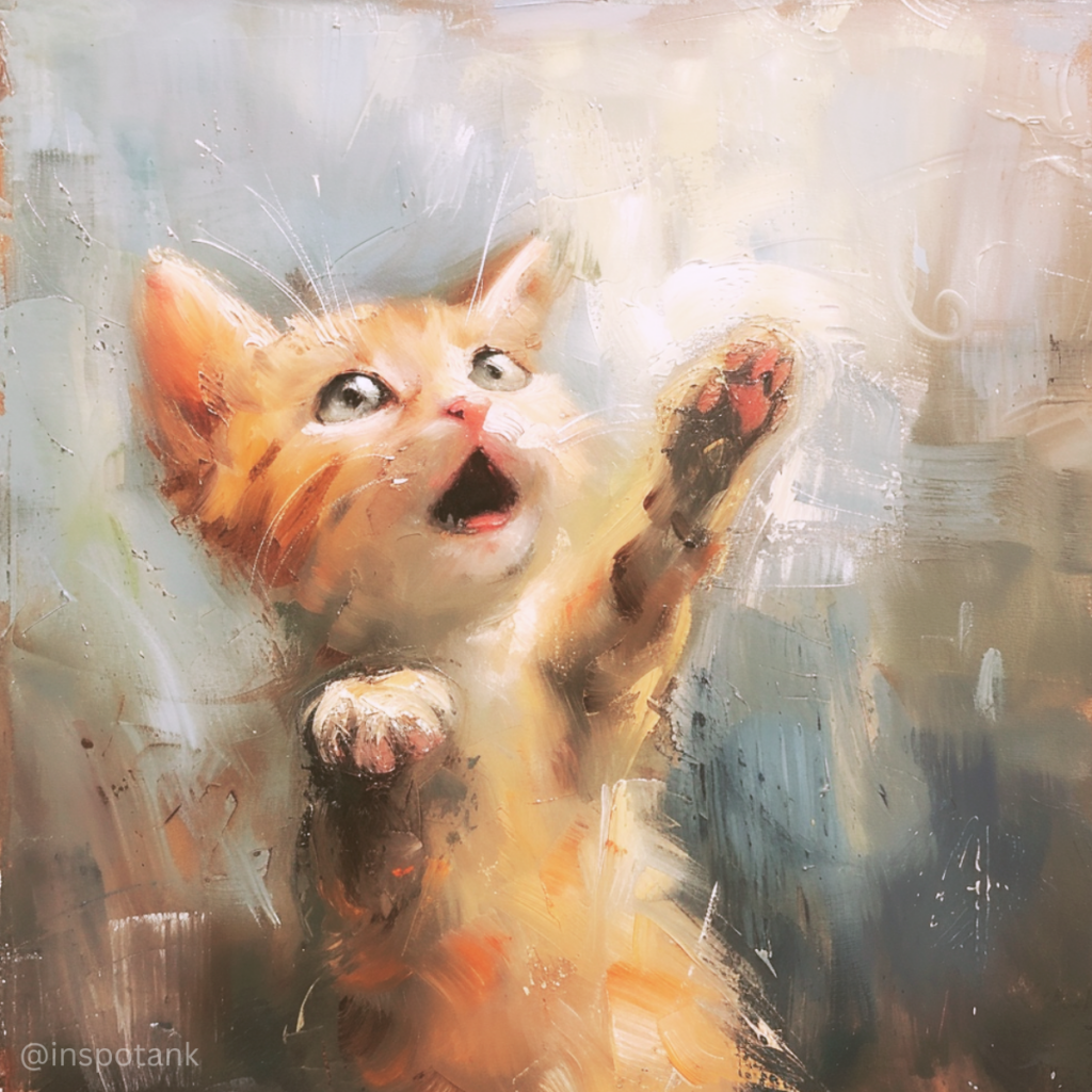 acrylic-cat-painting-easy-impressionism-art
