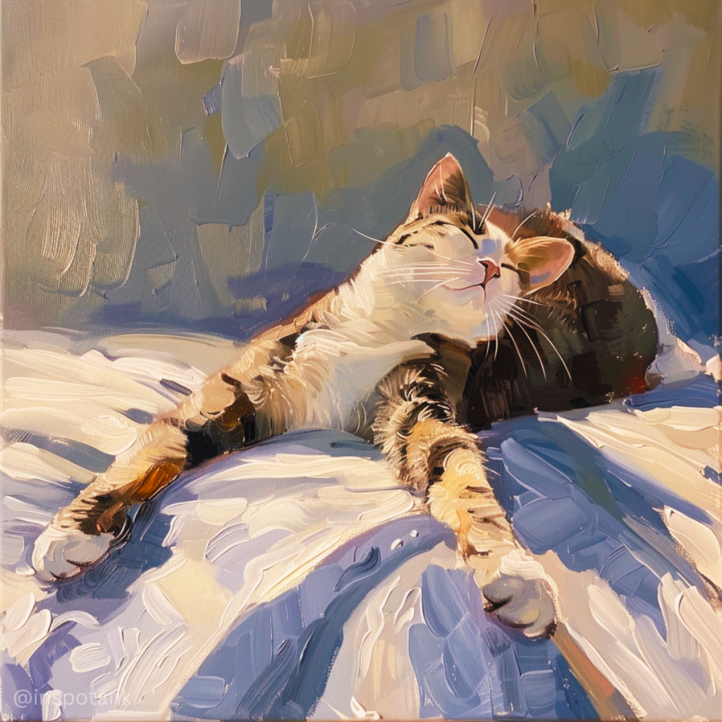 acrylic-cat-painting-idea-stretching-art