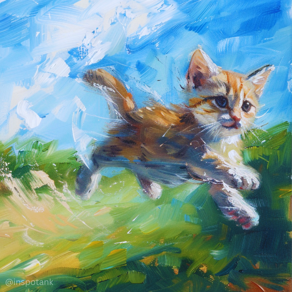 acrylic-cat-painting-inspiration-kitten-running